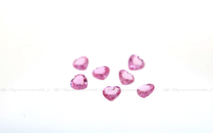 핑크 사파이어(sapphire)-하트컷9(셋팅가격포함)