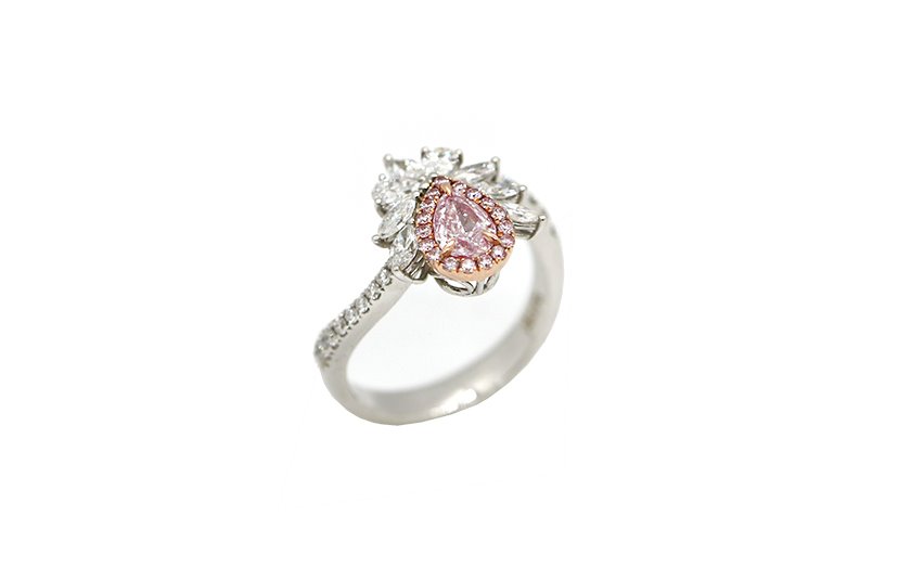 [18K] 핑크다이아몬드 반지